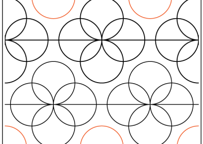 Bubble Flower Pantograph Design