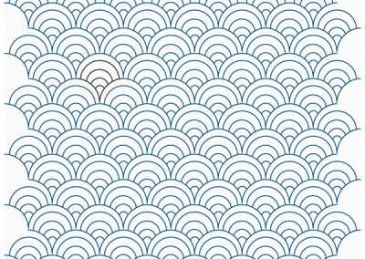 Bubble Clams Pantograph Design