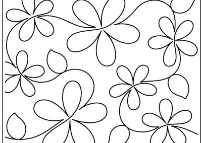Happy Flowers Pantograph Design