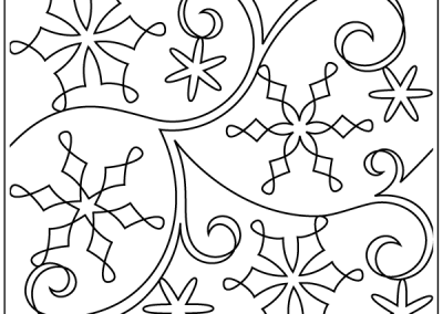 Snowflake Fun Pantograph Design